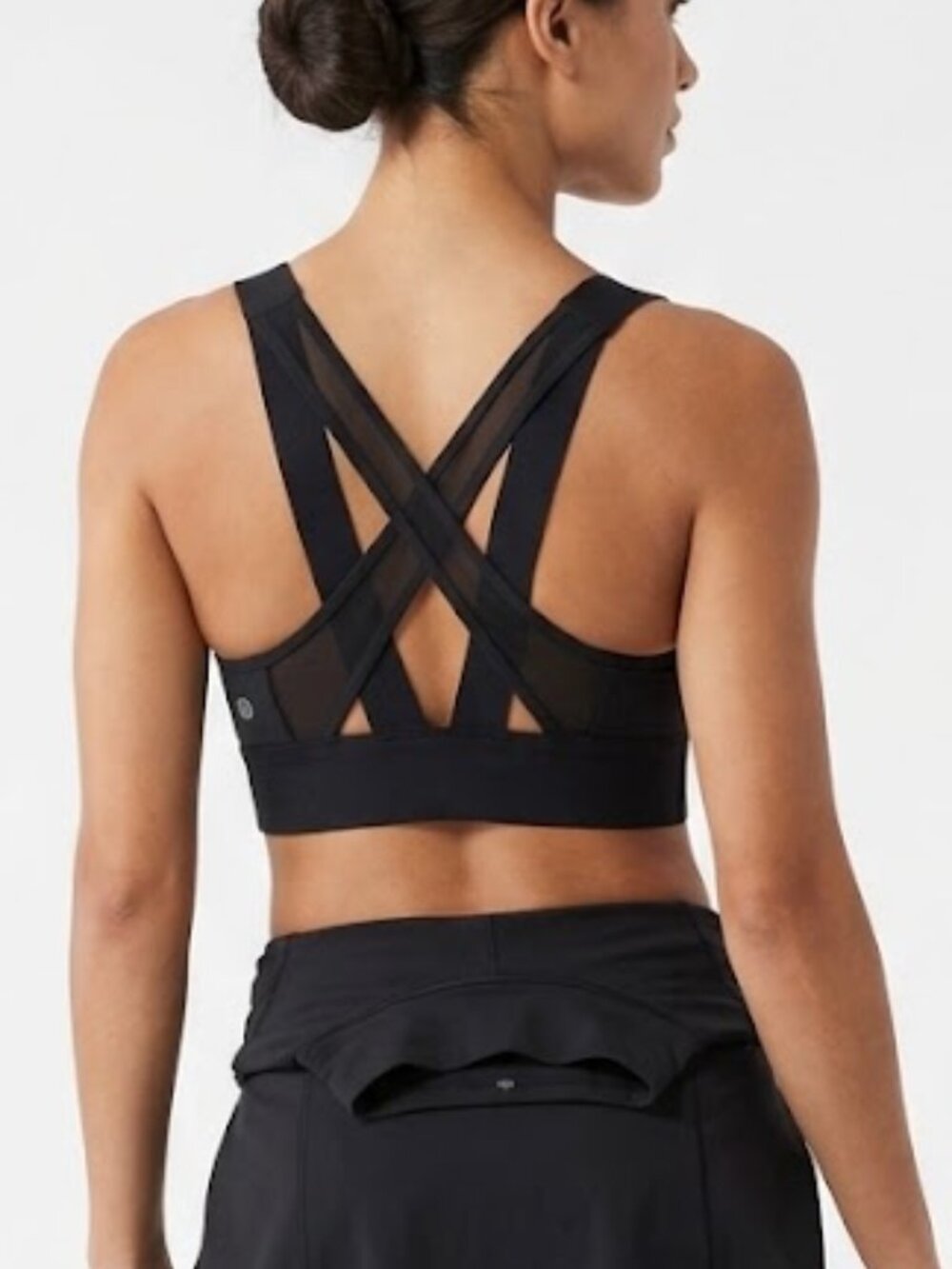 LULULEMON | CRISS CROSS BACK MESH SHEER STRAPS SPORTS BRA